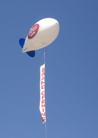 advertising blimps and advertising balloons for sale in Los Angeles